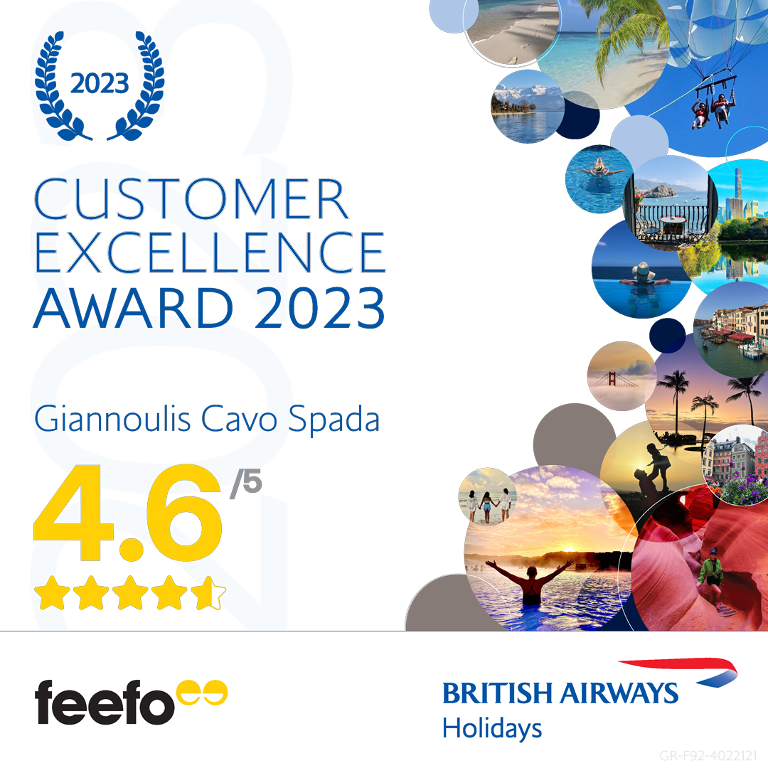 Giannoulis Cavo Spada Luxury Sports and Leisure Resort - 2023 British Airways Holidays